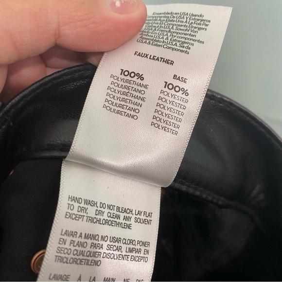 MOTHER The Insider Ankle Wax On Wax Off Sz 26 Faux‎ Vegan Leather - Picture 8 of 8